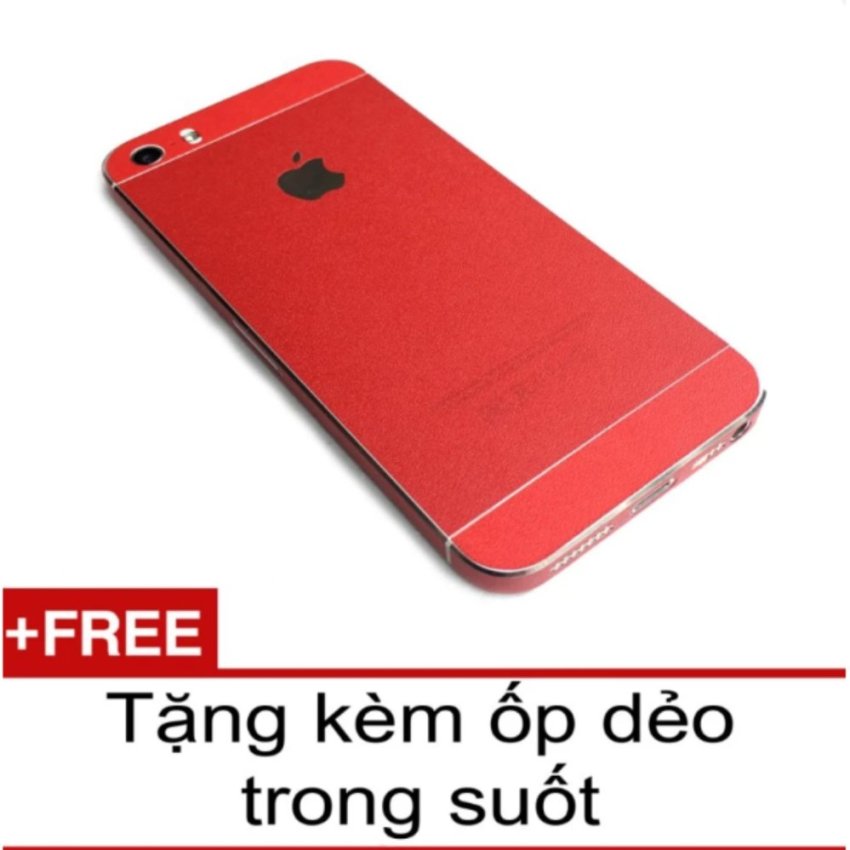Miếng Dán Skin đổi màu cho Iphone 7 Plus ( đỏ) + Tặng Kèm Ốp Dẻo Trong Suốt
