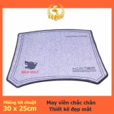 Miếng lót chuột chất liệu cao su 30*25cm may viền bền chắc, đẹp mắt