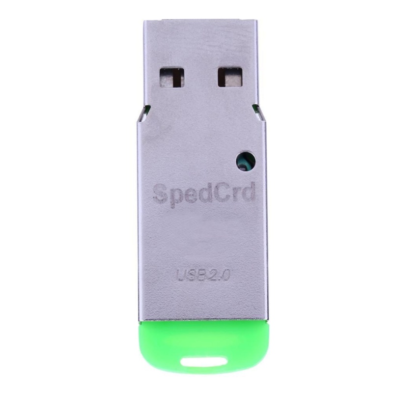 Bảng giá Mini Portable Lightweight USB2.0 Port Metal Case Smart SD/TF Card for PC(Green) - intl Phong Vũ