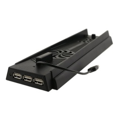 ooplm Vertical Stand 3 HUB USB Port Cooling Cooler Fans Charger Charging Stand For Playstation 4 PS4 Console, Black – intl  Tại sujiekeji giá bao nhiêu?