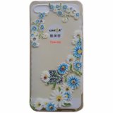 Ốp dẻo hoa văn đính đá hàn quốc cho IP5/5S