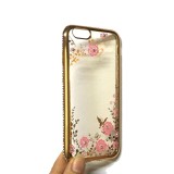 Ốp Lưng dẻo đính đá hoa văn iPhone 6 plus / iPhone 6s plus