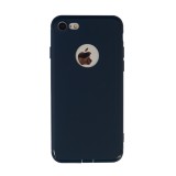 Ốp lưng dẻo Fashion Case có nút chắn bụi cho iPhone 6 Plus/6S Plus (Xanh đen)