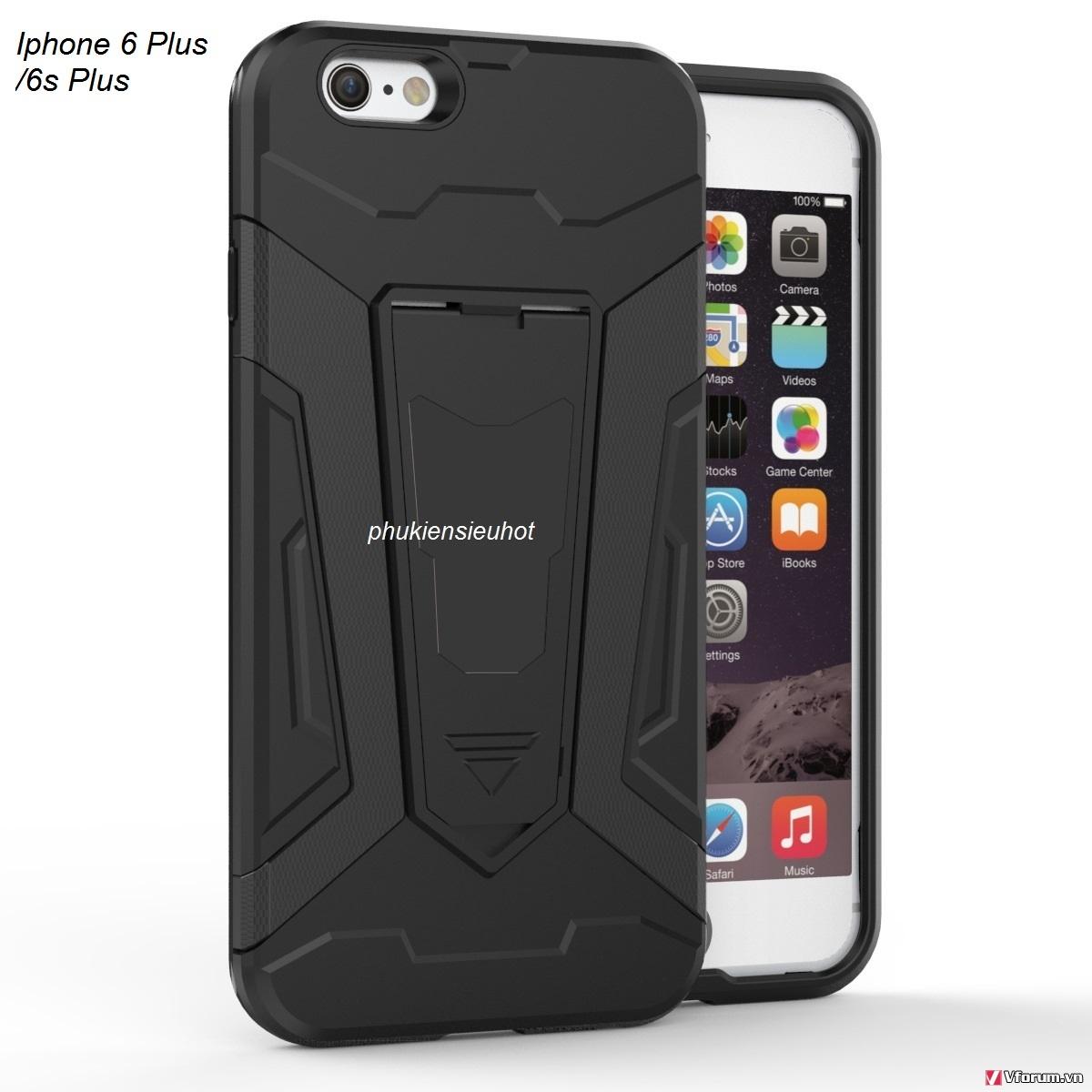 Ốp lưng iphone 6 plus /6s plus iron man chống sốc cao cấp
