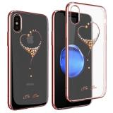 Ốp lưng Mica trong suốt lưng đính đá SWAROVSKI cao cấp cho iPhone X hãng Kingxbar