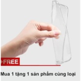 Ốp lưng Silicon cho Samsung Galaxy J7 Pro J730 (Trong suốt) - Mua 1 tặng 1