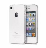 Ốp lưng silicon dẻo iPhone 4/4s (Trong suốt)(White)