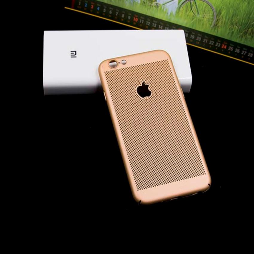 Hình ảnh Ốp lưng tản nhiệt chống vân tay cho iPhone 6/6S LOGO KHẮC TÁO 5 MÀU