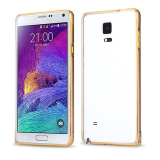 Ốp viền nhôm chỉ vàng cho Samsung Galaxy Note 4 (Vàng) - Hàng nhập khẩu