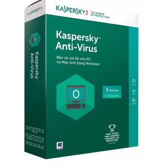Phần mềm diệt virus Kaspersky Anti Virus 2017 1PC 1 năm  