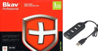 Phần mềm diệt virut Bkav Pro Internet Security tặng bộ chia USB 4 cổng