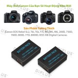 Pin máy ảnh canon lp-e17 dành cho máy ảnh canon lpe17 eos m3 m5 m6 rebel sl2 t6i t6s t7i 200d 77d 760d 750d 8000d 800d kiss x8i digital slr camera