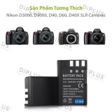 Pin máy ảnh nikon en-el9 pin dành cho máy ảnh nikon d3000 d5000 d700 d300 d100 d5100 d80 d60 d70s d70 d50 d40 d40x cameras enel9 enel9a