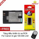 Pin máy ảnh pisen lp-e6 + tặng kèm điều khiển từ xa rc6 for canon