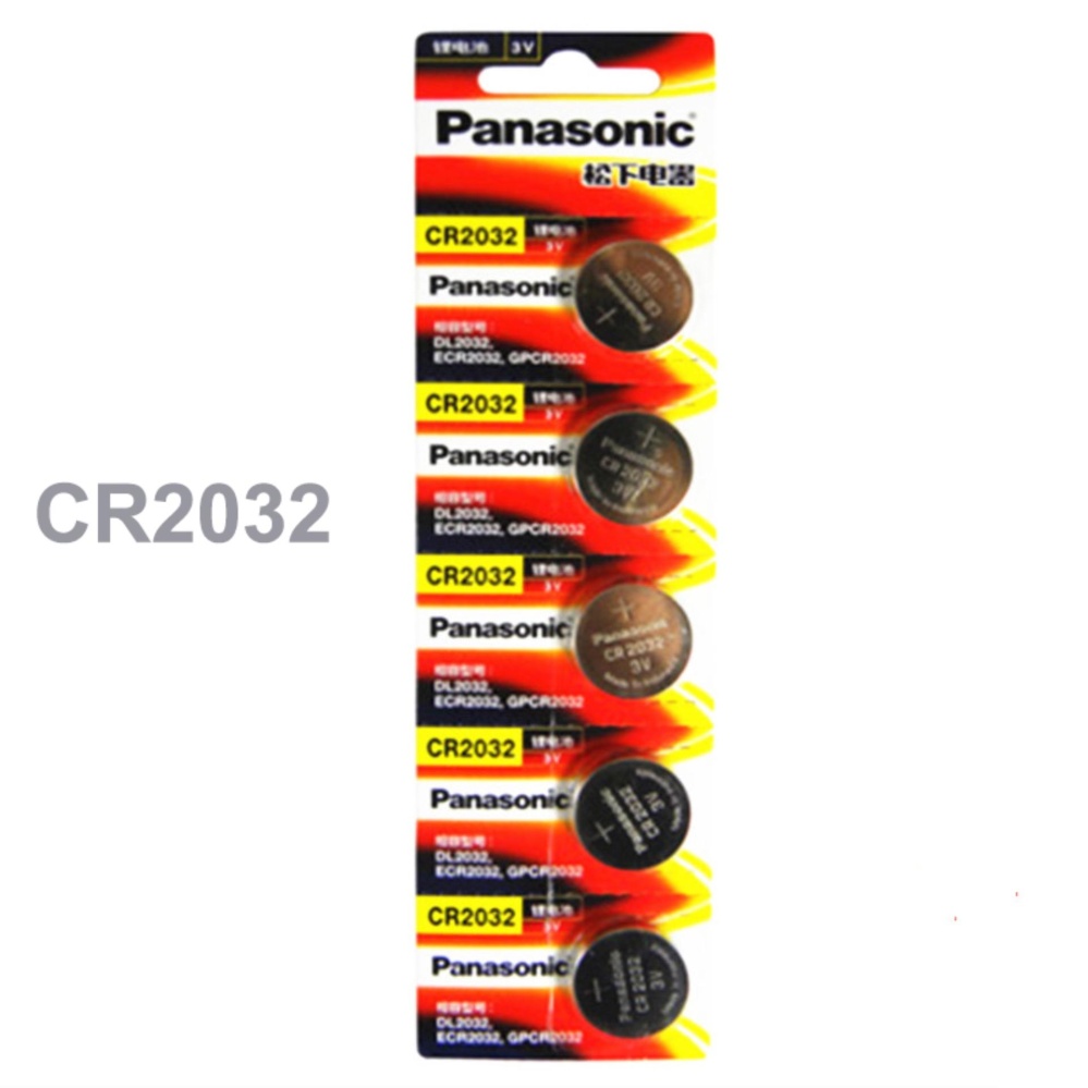 Pin nút áo CR2032 Panasonic (nguyên vỉ 5 viên) - pin cúc áo 3V - pin cmos và đồng hồ remote các loại