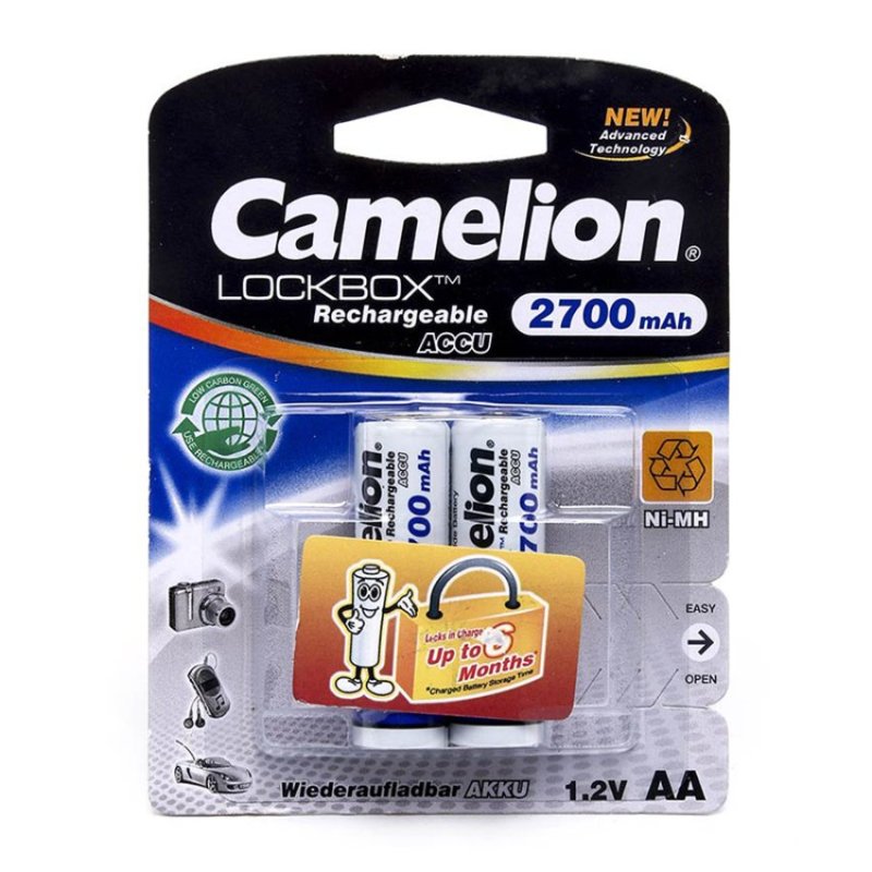 Pin sạc Camelion AlwaysReady Rechargeable 2700mAh AA (Trắng)