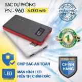 Pin Sạc Dự Phòng PINENG PN-960, dung lượng 6000mAh - Hãng Phân Phối Chính Thức