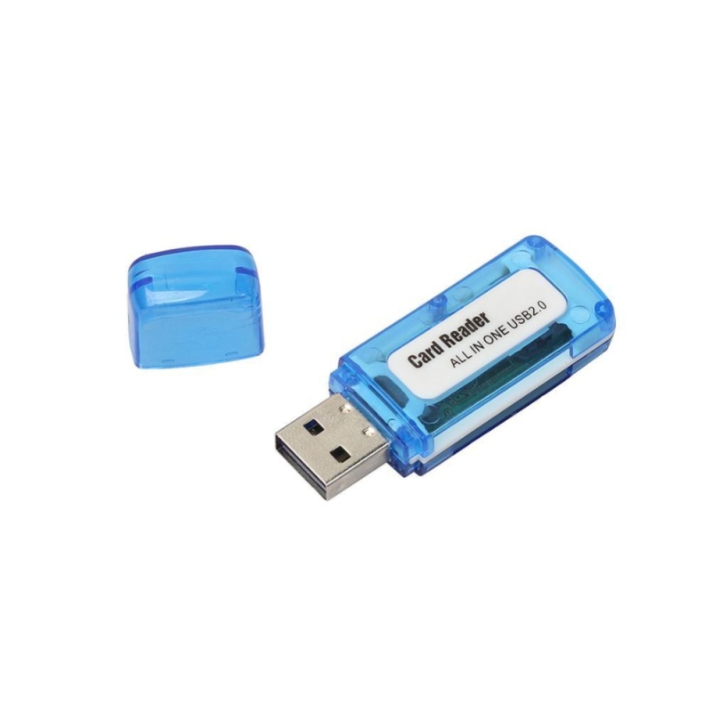 Bảng giá Portable 4 in 1 Memory Multi Card Reader USB 2.0 for
SD/TF/T-Flash/M2 Card (Blue) - intl Phong Vũ