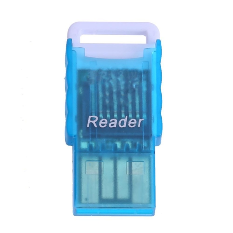 Bảng giá Portable Micro SD to USB 2.0 TF Memory Card Adapter Reader(Blue) - intl Phong Vũ