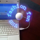 Quạt đèn LED USB tự tạo chữ, thông điệp