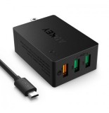 Sạc nhanh aukey pa-t2 quick charge 2.0 3 cổng sạc usb
