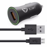 Sạc nhanh 3.0 ô tô itian 24w quick charge 3.0 + cáp micro