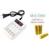 Sạc pin cao cấp cho pin AA và AAA tặng kèm 4 viên pin sạc AA 700mAh