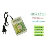 Sạc pin cho pin AA và AAA + Tặng kèm 4 viên pin AAA