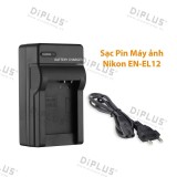 Sạc pin máy ảnh Nikon EN-EL12 Nikon Coolpix S9900 9700 9500 9400 9300 9200 9100 9050 8200 8100 800C 8000 710 70 31 6300 6200 6150 6100 6000 640 630 620 610 1000pj 1100pj 1200pj P300 310 330 340 AW100 100s 110s 110 120 130 A900 W300 Key Mission 360
