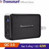 Sạc tronsmart w3pta 3 cổng 42w quick charge 3.0 - hãng phân phối chính thức
