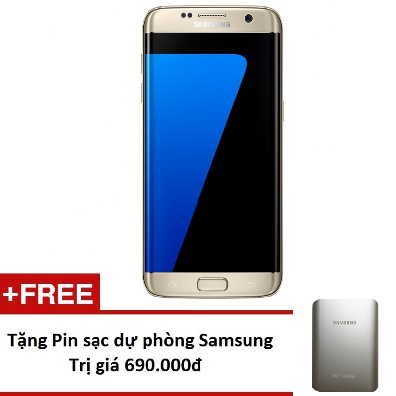 Samsung Galaxy S7 Edge 32Gb G935 (Vàng) - Hàng nhập khẩu + Tặng pin sạc dự phòng 10.000mAh