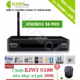 Siêu phẩm android tivi box kiwibox s8 pro + tặng chuột kiwi s189 trị giá 250k - phân phối bởi miracles company