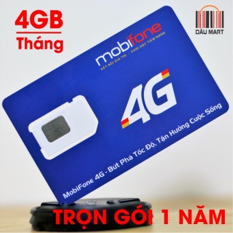 Sim 3G 4G Mobifone MDT250A Trọn Gói (4GB/Tháng)  