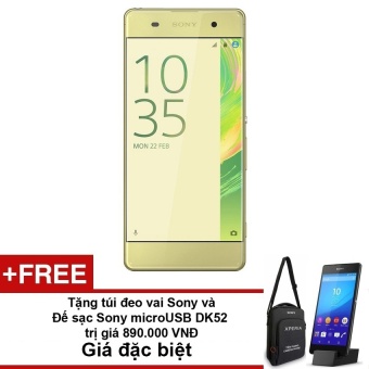 Sony Xperia XA F3116 16GB (Vàng) + Tặng kèm tui đeo vai Sony + Đế sạc Sony microUSB DK52 -...