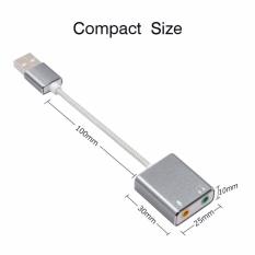Sound card USB 7.1 âm thanh 3D vỏ hợp kim nhôm