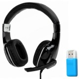 Tai nghe chụp tai có mic Ovann X5 và tặng Đầu đọc thẻ nhớ