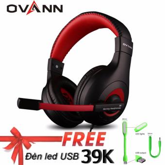 Tai nghe chụp tai Ovann X4 (Đen đỏ) - Hàng nhập khẩu  