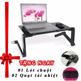 Tặng ngay bàn dê chuột và quạt tải nhiệt khi mua bàn kê Laptop 3 chân cao cấp F126