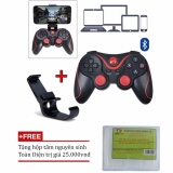 Tay cầm chơi game bluetooth T3/Tay cầm chơi game Liên quân Mobile + Tặng hộp tăm nguyên sinh TD