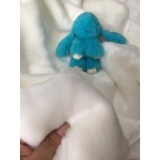 Thảm lông chụp hình màu trắng (lông ngắn) mẫu 2 size 80cmx100cm