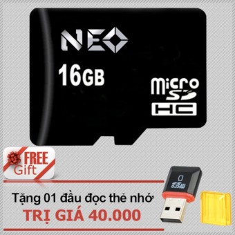 Thẻ nhớ 16GB NEO micro SDHC - Tặng đầu đọc micro  