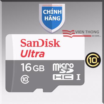 Thẻ Nhớ Micro SDHC Ultra Sandisk 16GB Class 10 - 48MB/s -HãngPhânphối chính thức  