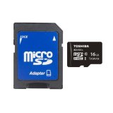 Thẻ nhớ microsd toshiba 16gb 40mb/s class 10 và adapter