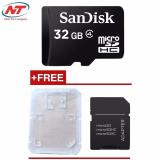 Thẻ nhớ microsdhc sandisk 32gb class 4 không box + tặng 01 adapter và 01 hộp thẻ - nhất tín computer