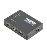 Thiết bị chuyển đổi HDMI 5 ngõ vào 1 ngõ ra có remote HC