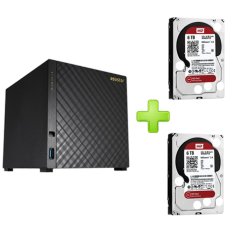 Trang bán Thiết bị lưu trữ NAS AS1004T & 2 Ổ cứng Western WD60EFRX 6TB  