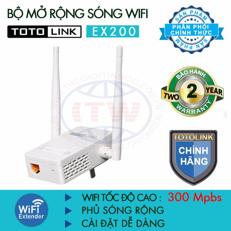 Nơi bán Thiết bị mở rộng sóng WiFi TOTOLINK EX200 (Trắng) - Hãng phân phối chính thức