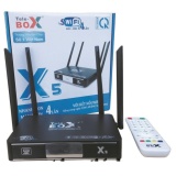 Tivi box android telebox x5 - 4 ăng ten 4k full hd