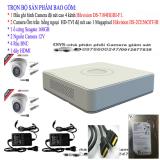 Trọn bộ 1 đầu ghi hình 4 kênh + 2 camera hd ds-2ce56c0t-irp+1 ổ cứng seagate 160gb+2 nguồn 12v+4 rắc bnc+1 dây hdmi