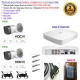 Trọn bộ 1 đầu ghi hình 4 kênh CHUẨN HD DAHUA DHI-XVR4104C + 2 Camera DAHUA DH-HAC-HFW1000RP +1 ổ cứng Seagate 160GB+2 nguồn 12V+4 Rắc BNC+1 dây HDMI